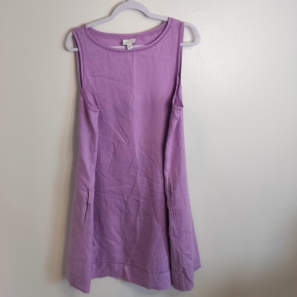 J. Jill Dresses & Skirts - J Jill Love Linen Shift Size Lg Lavendar/Lilac Coastal Grandma Cottagecore
